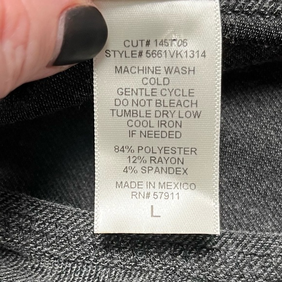 Wrapper London Gray Cold Shoulder Distressed Jersey Dress - Picture 7 of 7